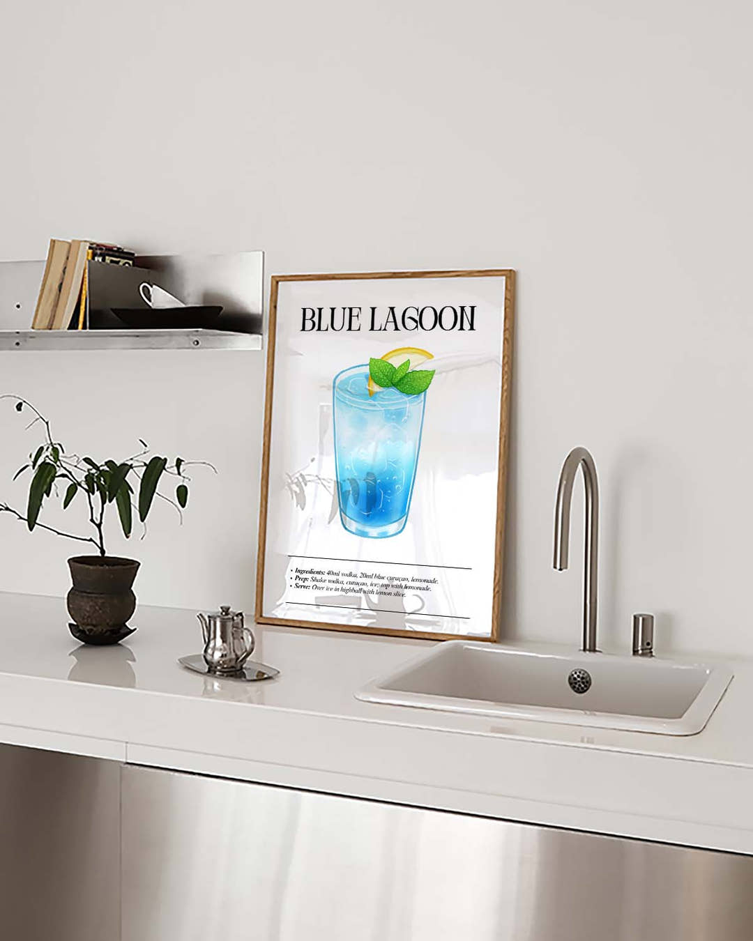Blue Lagoon Cocktail Poster – Blue Lagoon