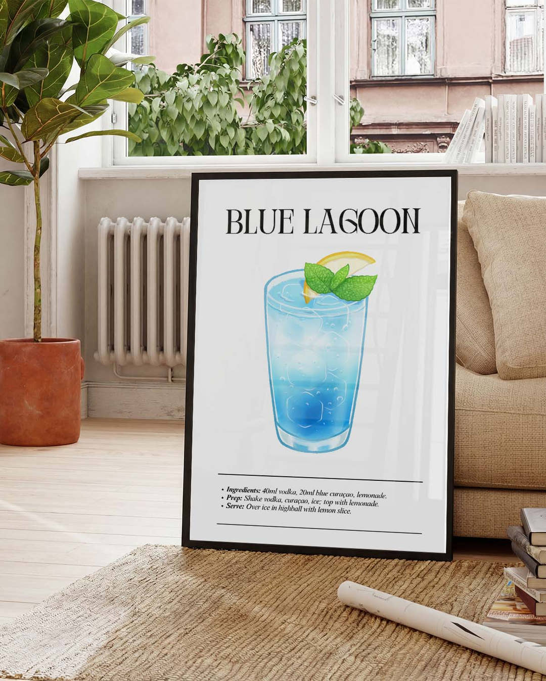 Blue Lagoon Cocktail Poster – Blue Lagoon