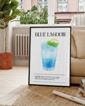 Blue Lagoon Cocktail Poster – Blue Lagoon