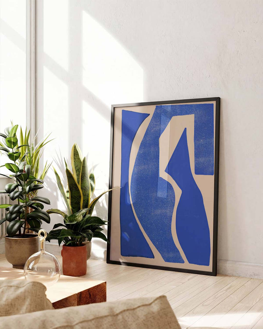 Blaue Minimal Figur Poster – Blue Minimal Figure