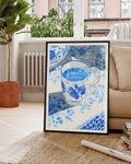 Blaues Porzellan Tassen Poster – Blue Porcelain Cup
