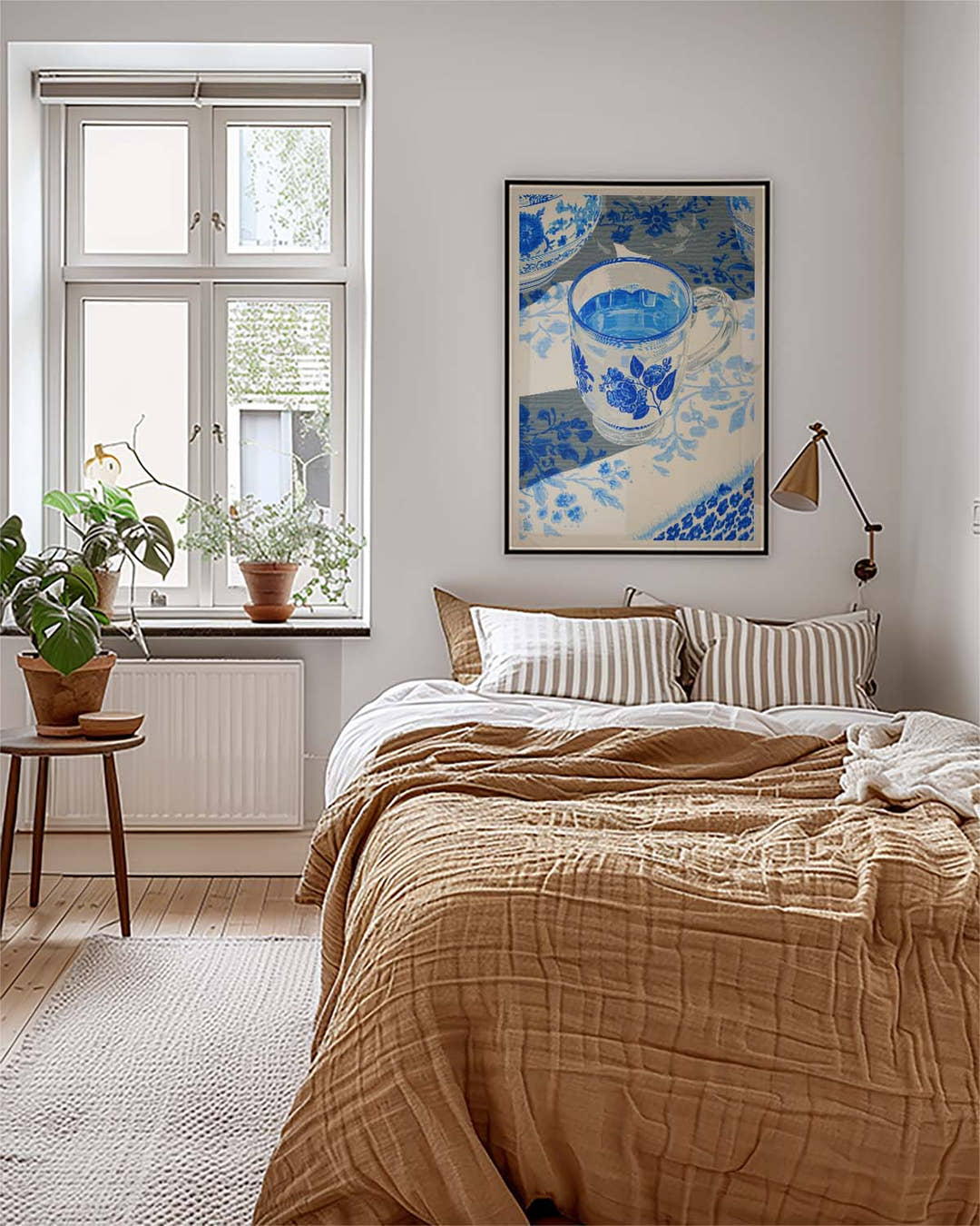 Blaues Porzellan Tassen Poster – Blue Porcelain Cup