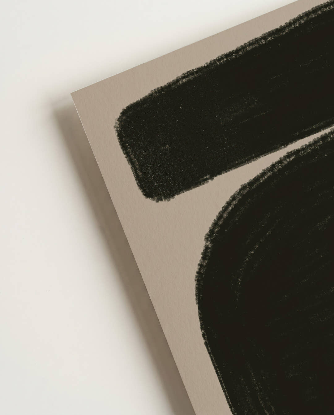 Bold Black Abstraktes Formen Poster – Bold Black Abstract Forms