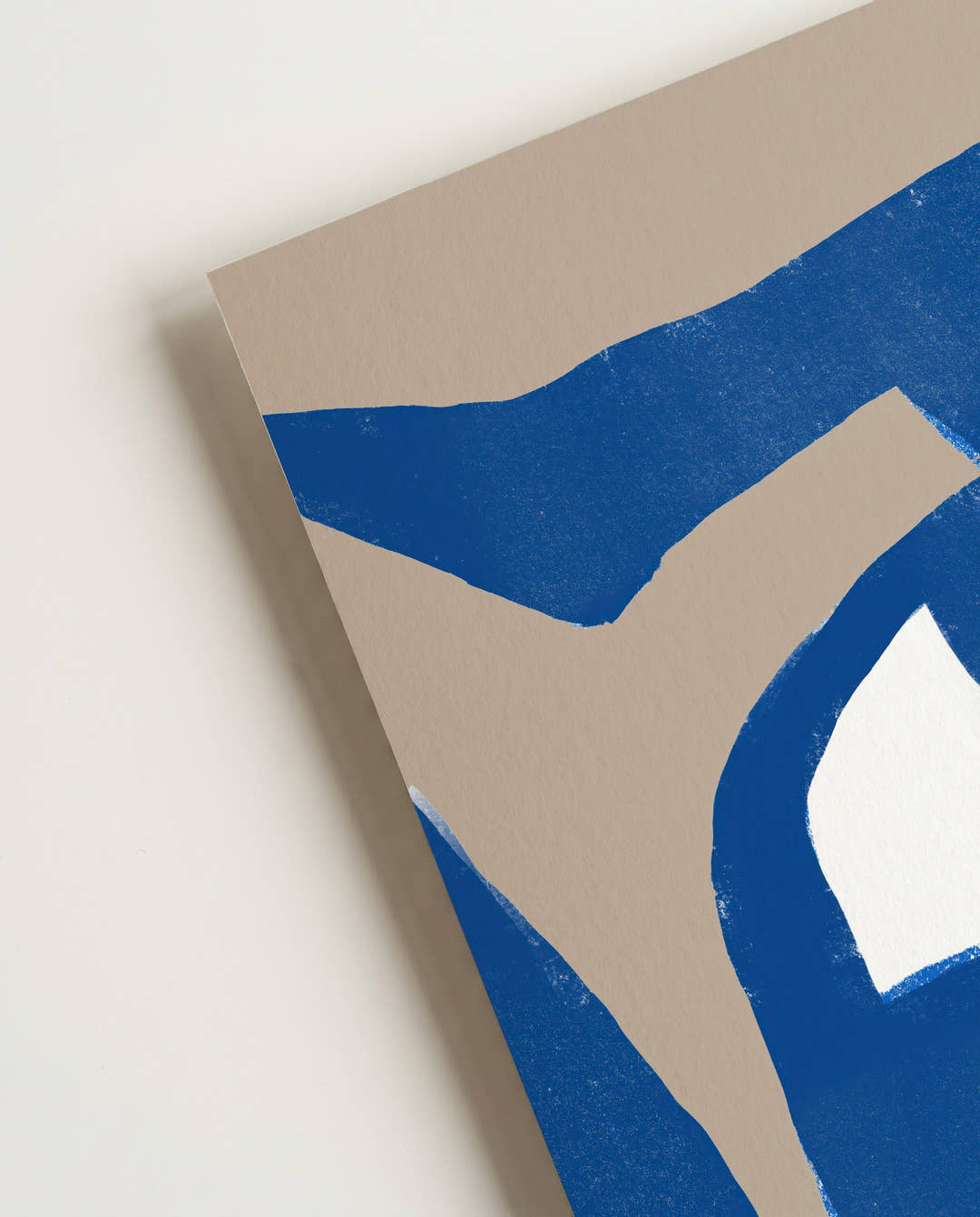Abstraktes Blau Poster modern – Bold Blue Abstract Form