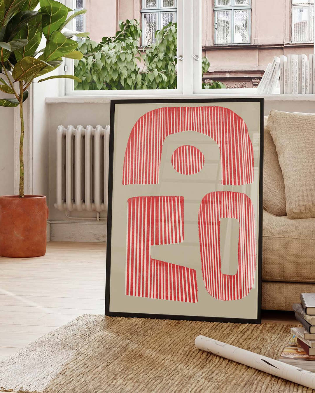 Bold Rotes Typografie Poster – Bold Red Graphic Type