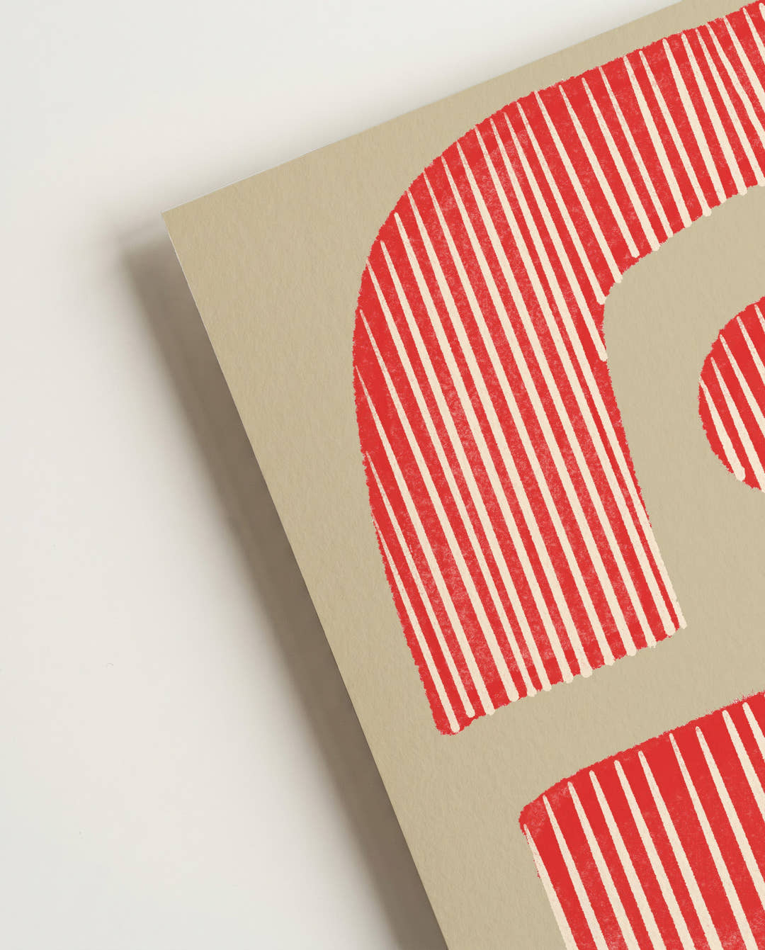 Bold Rotes Typografie Poster – Bold Red Graphic Type