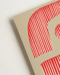 Bold Rotes Typografie Poster – Bold Red Graphic Type