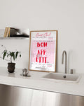 Bon Appetit Typografie Poster – Bon Appetit