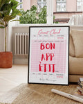 Bon Appetit Typografie Poster – Bon Appetit