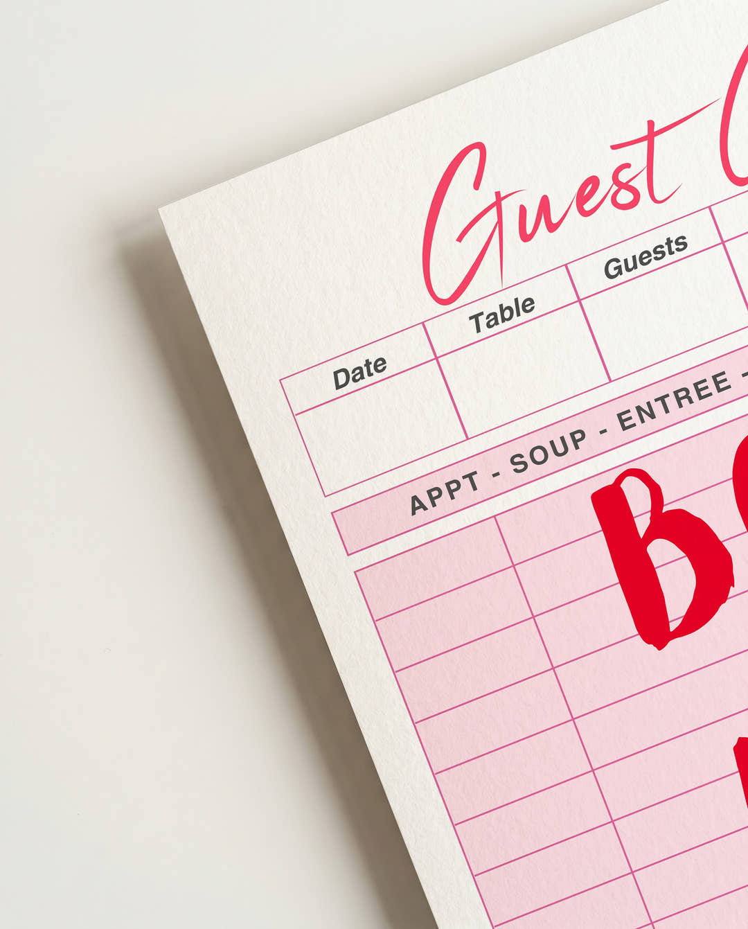 Bon Appetit Typografie Poster – Bon Appetit