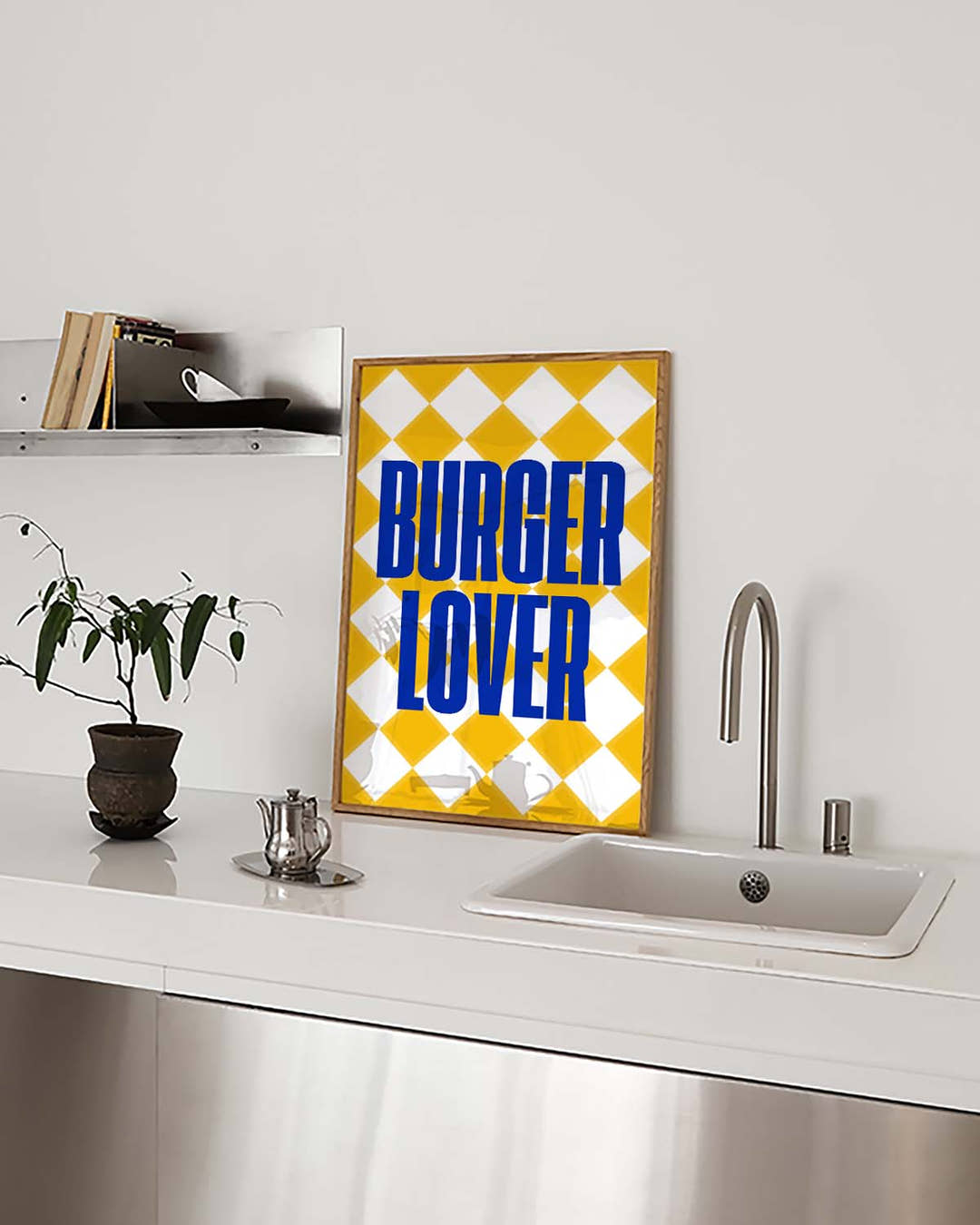 Burger Lover Typografie Poster – Burger Lover