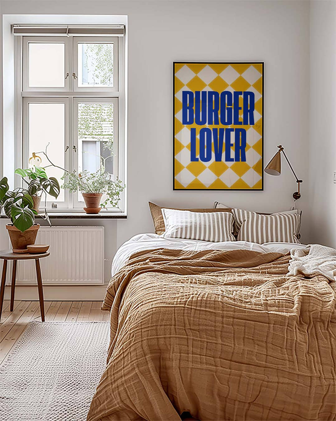 Burger Lover Typografie Poster – Burger Lover