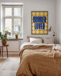 Burger Lover Typografie Poster – Burger Lover