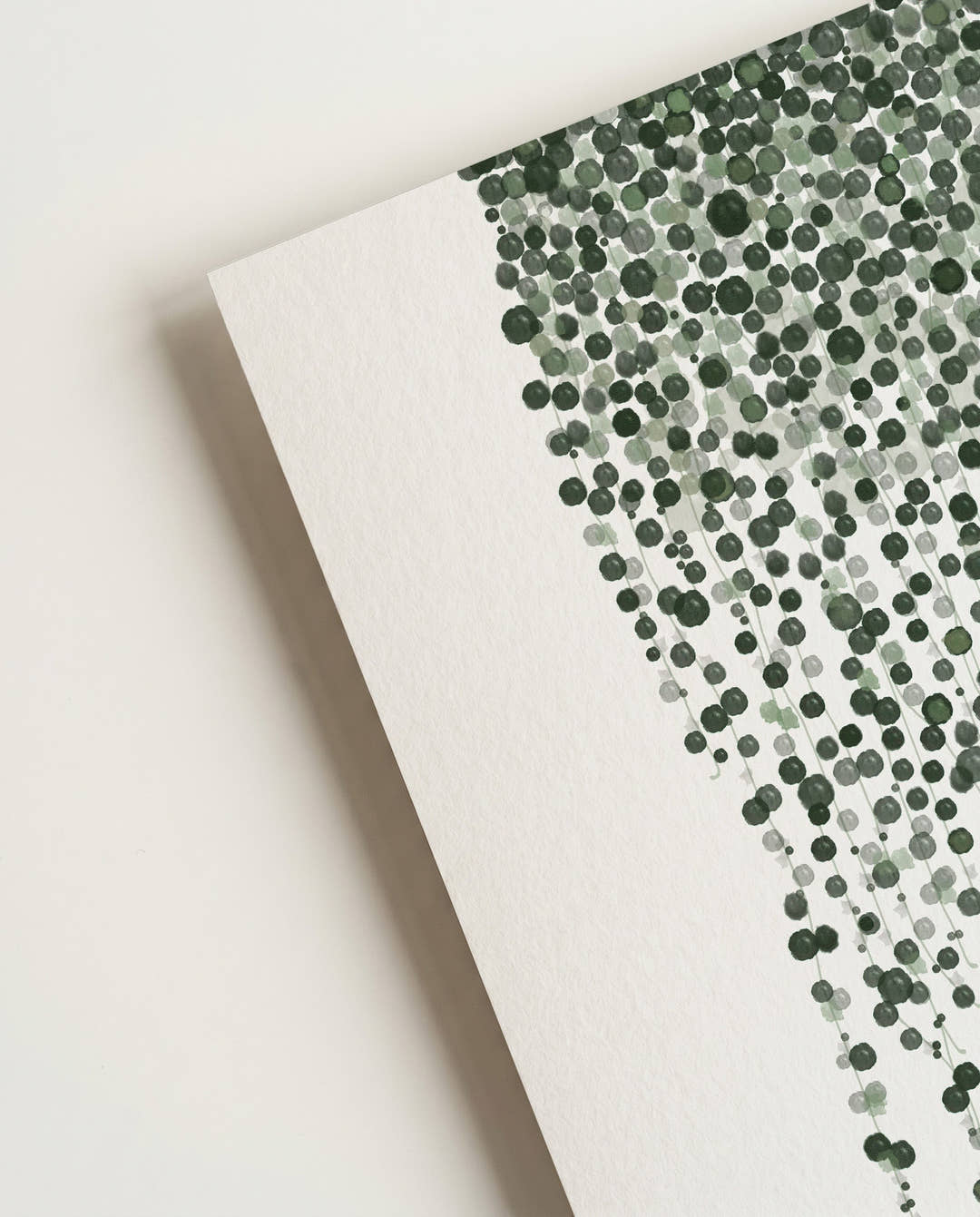 Grünes Minimal Poster – Cascading Green Minimal