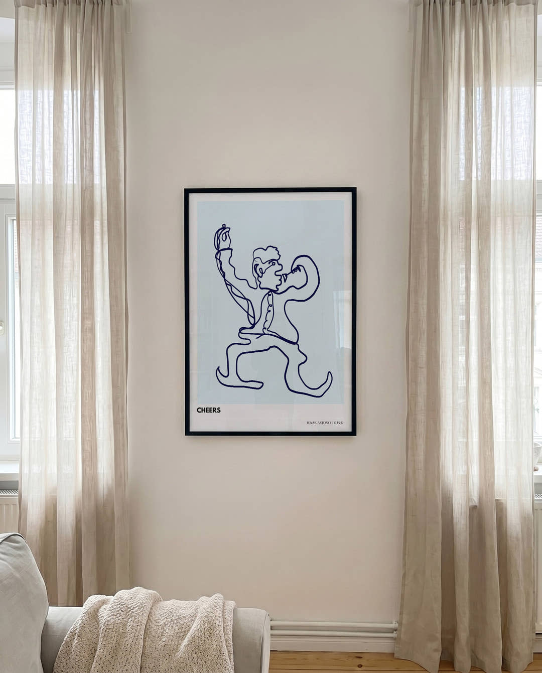 LB - Cheers | Line Art Poster