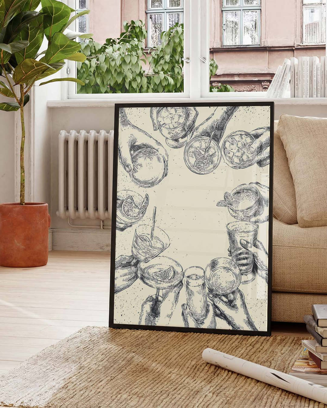 Cocktail Gläser Cheers Poster – Cheers Cocktail Glasses