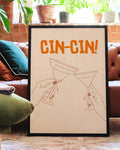 Cin Cin Cocktail Poster – Cin Cin
