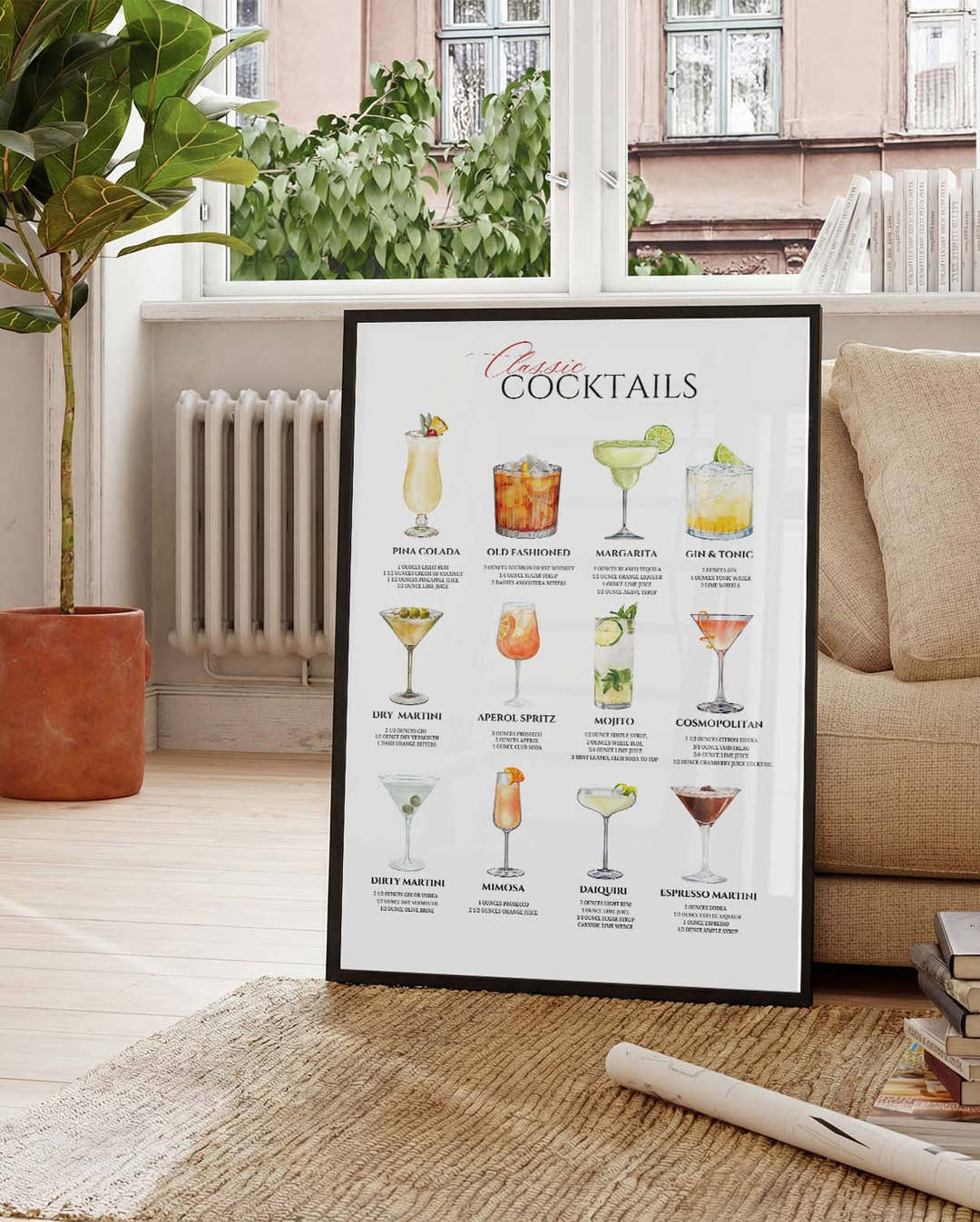 Cocktail Guide Poster – Cocktail Guide Chart