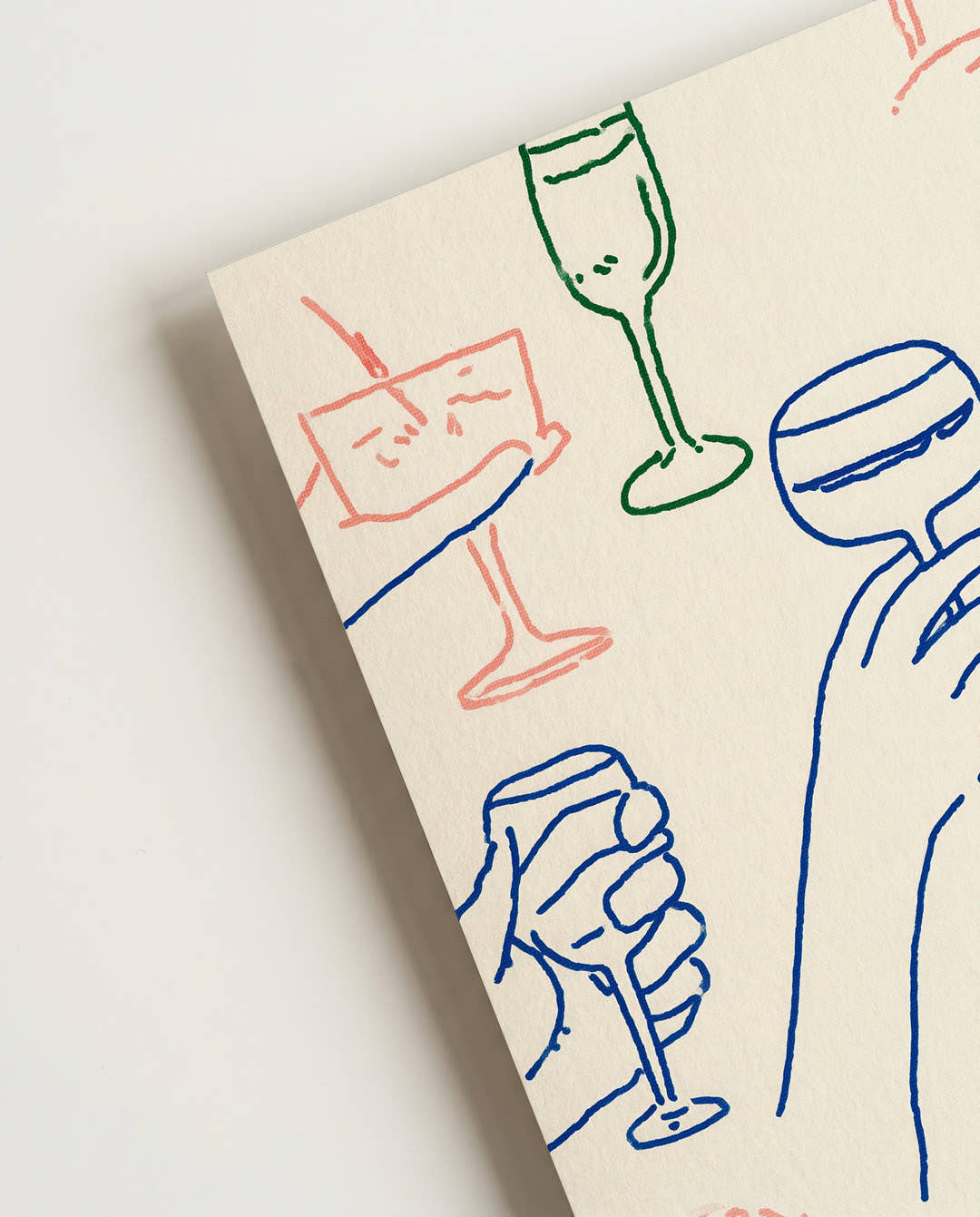 Modernes Cocktail Muster Poster – Cocktail Pattern