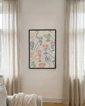 Modernes Cocktail Muster Poster – Cocktail Pattern