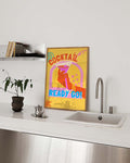 Retro Cocktail Poster Ready Go – Cocktail Ready Go