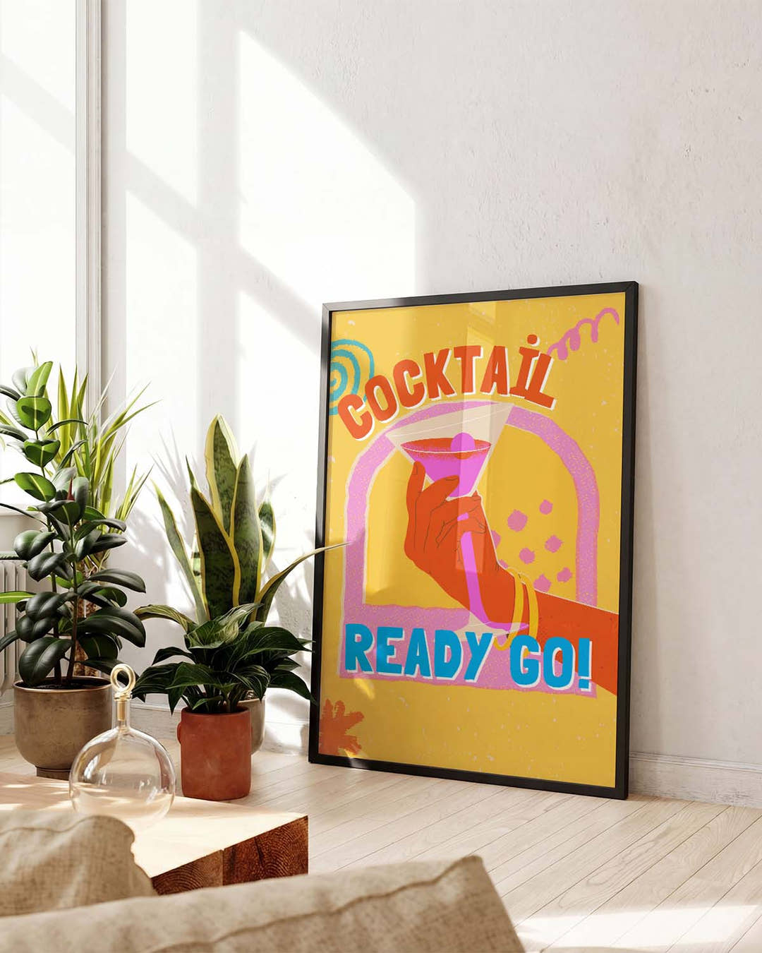 Retro Cocktail Poster Ready Go – Cocktail Ready Go