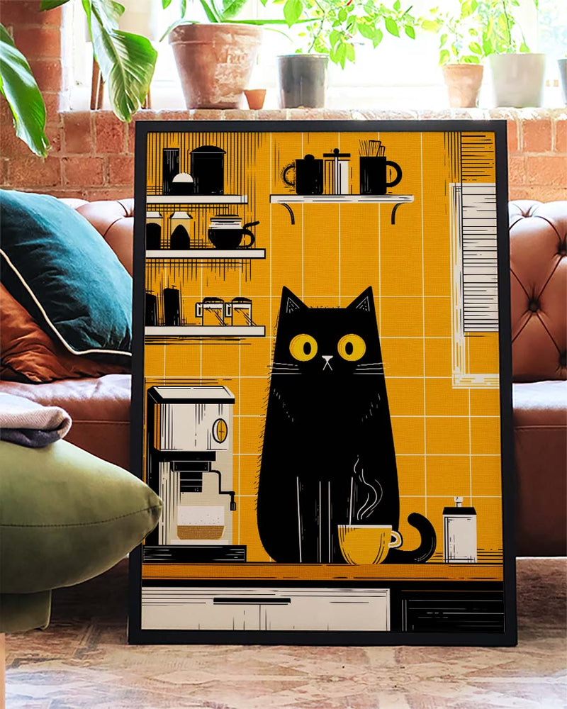Coffee Cat Küchenposter – Coffee Cat