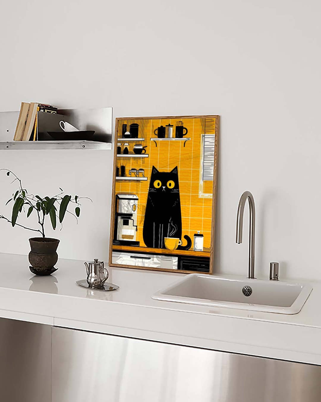 Coffee Cat Küchenposter – Coffee Cat