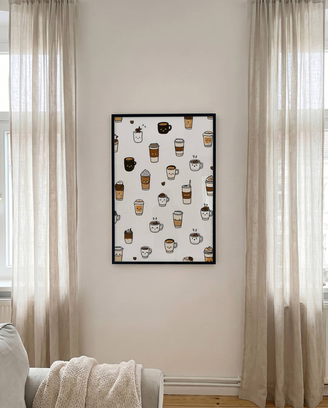 Coffee Pattern Küchenposter – Coffee Pattern