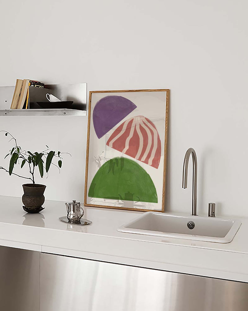 Color Block Halbkreis Poster – Color Block Semi Circles