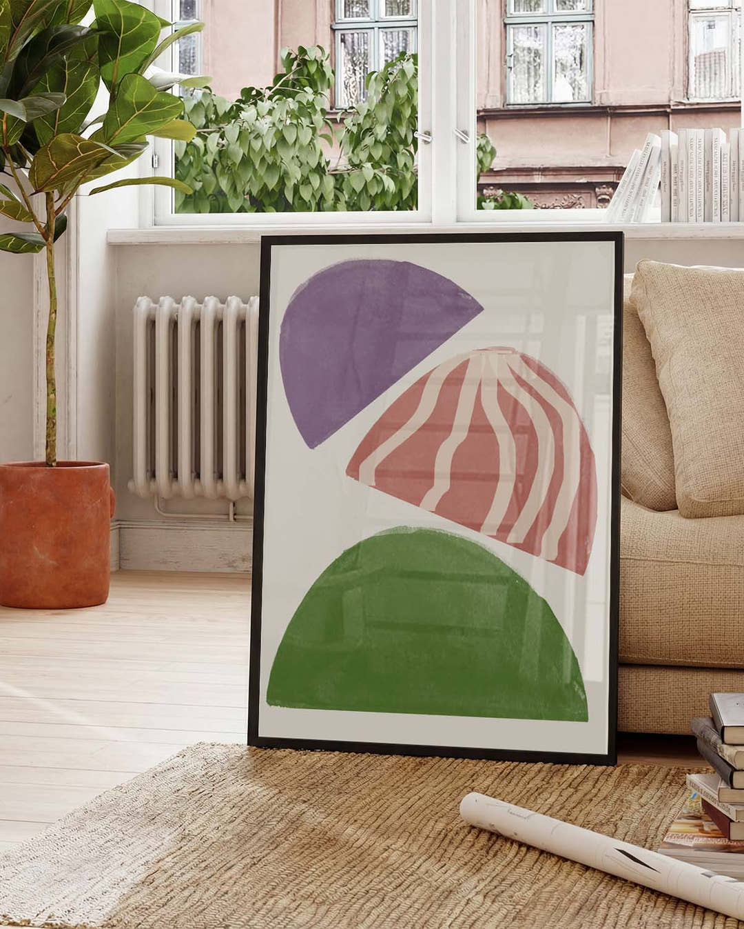Color Block Halbkreis Poster – Color Block Semi Circles