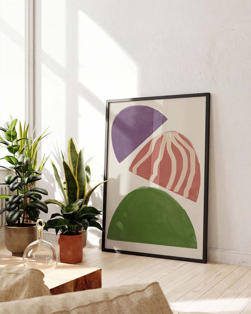 Color Block Halbkreis Poster – Color Block Semi Circles