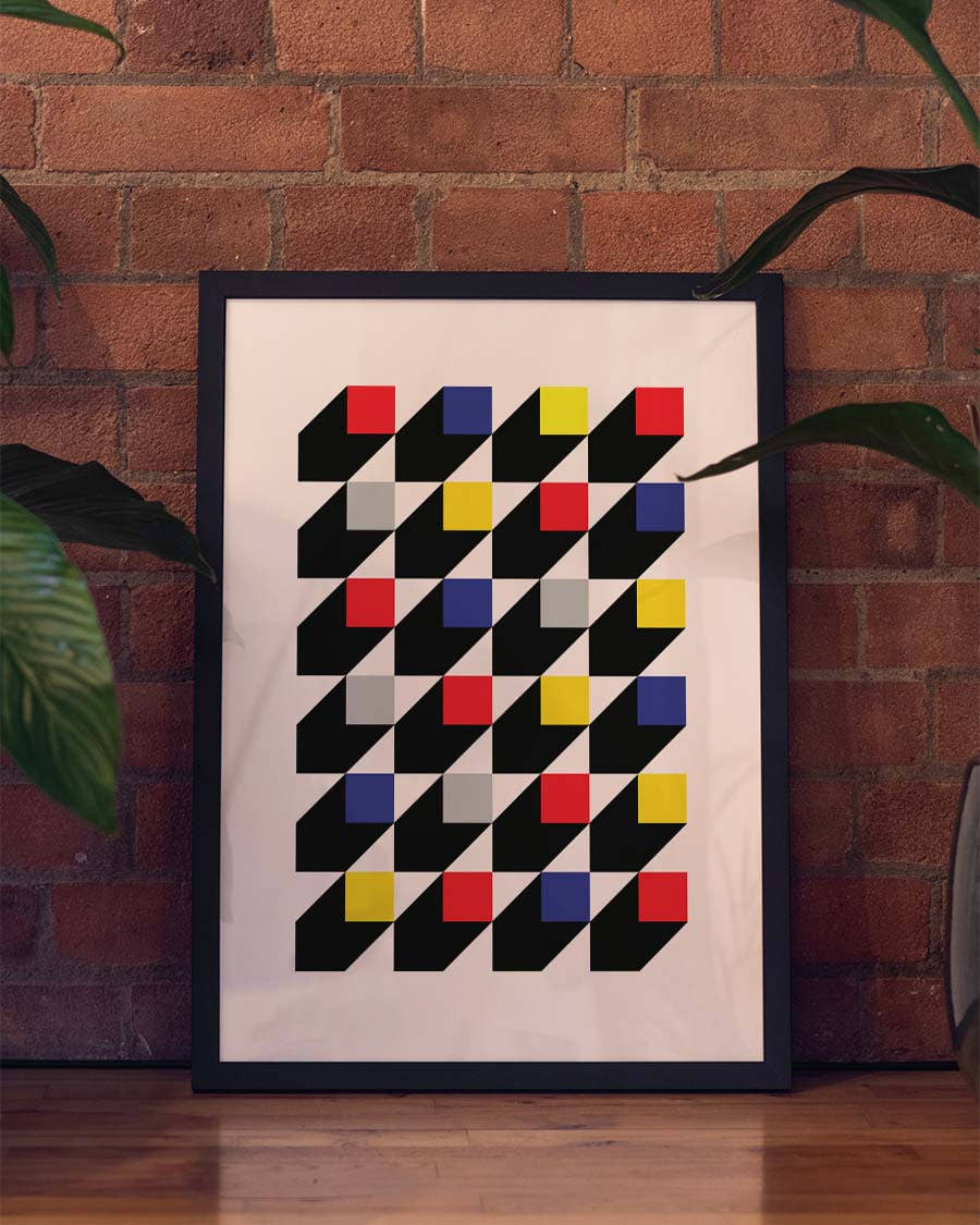 Color Cubes Poster