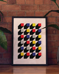 Color Cubes Poster