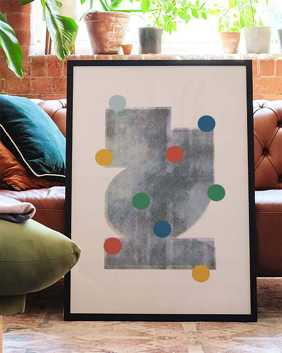 Color Dots Abstraktes Poster – Color Dots Abstract