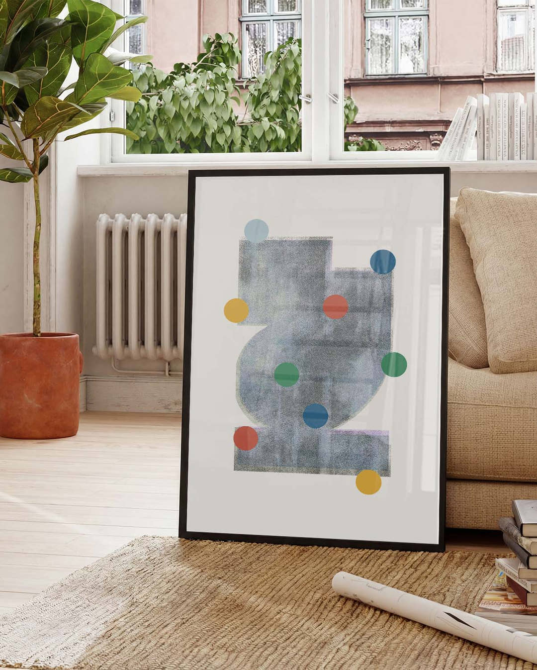Color Dots Abstraktes Poster – Color Dots Abstract