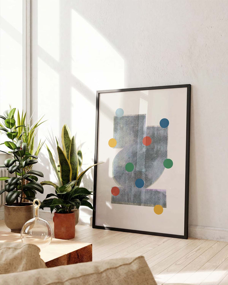 Color Dots Abstraktes Poster – Color Dots Abstract