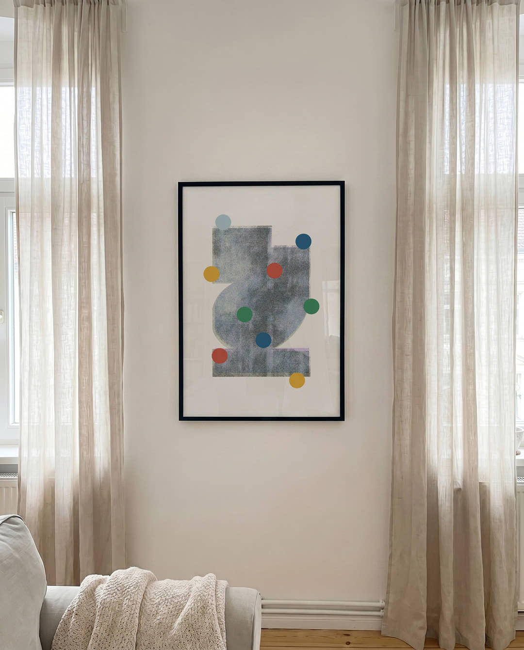 Color Dots Abstraktes Poster – Color Dots Abstract