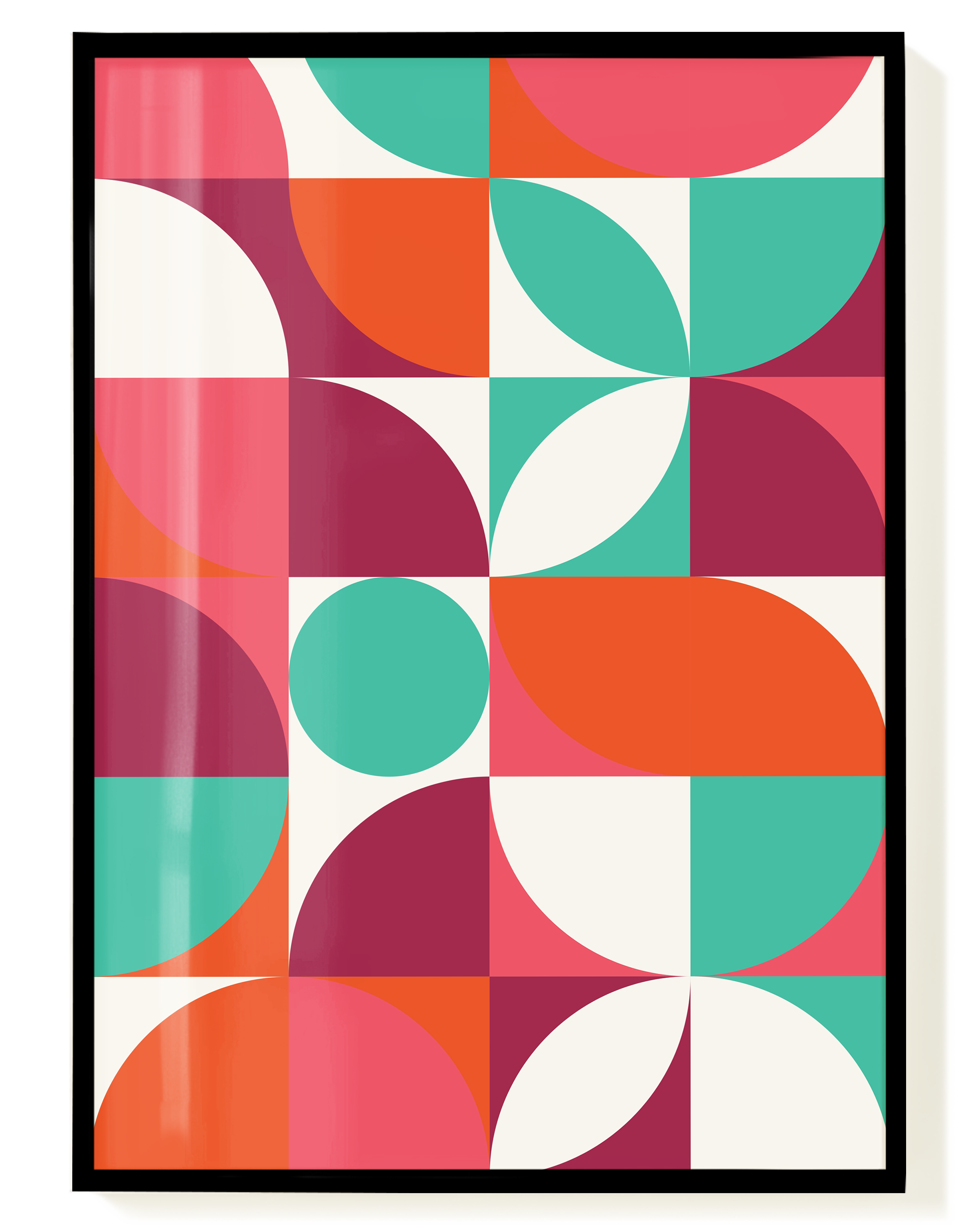 Color Geometry Poster – Geometrische Farbkunst | Wallera®