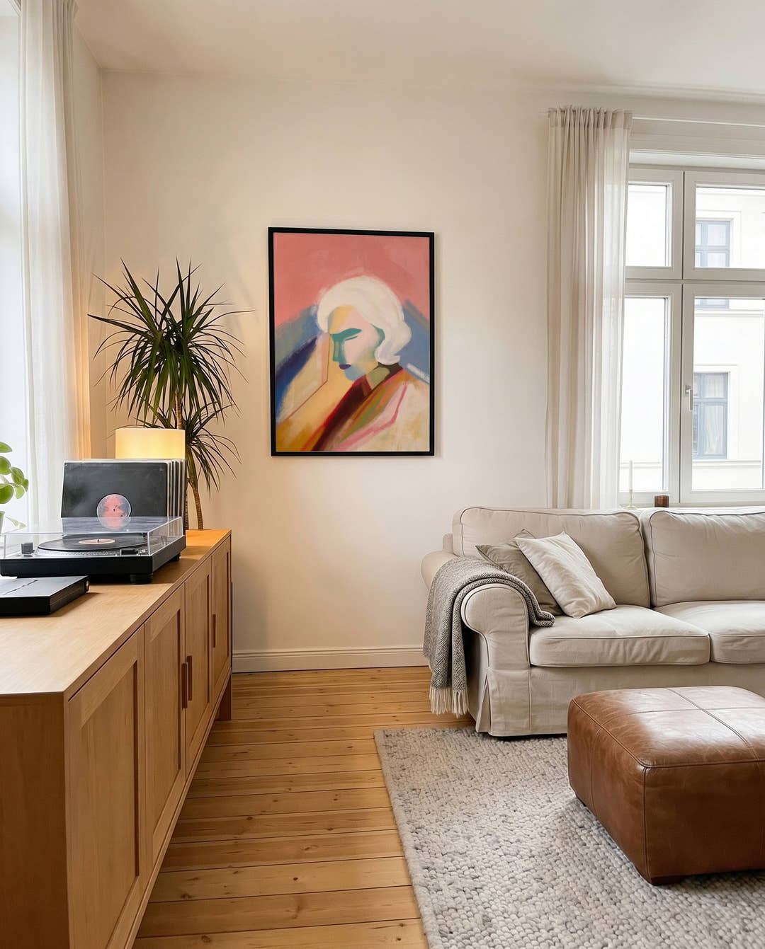 Color Keeps Me | Abstraktes Portrait-Poster