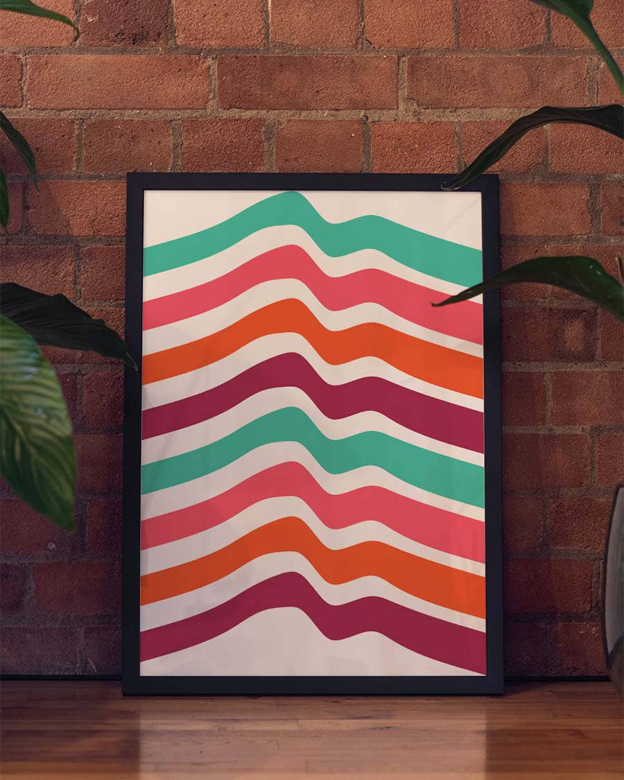 Color Waves Poster