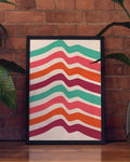 Color Waves Poster