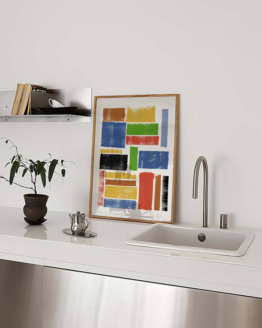 Colorful Abstract Blocks Poster – Colorful Abstract Blocks