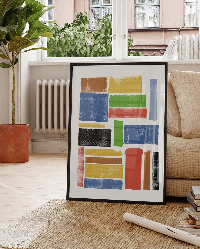 Colorful Abstract Blocks Poster – Colorful Abstract Blocks