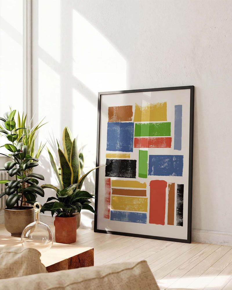 Colorful Abstract Blocks Poster – Colorful Abstract Blocks