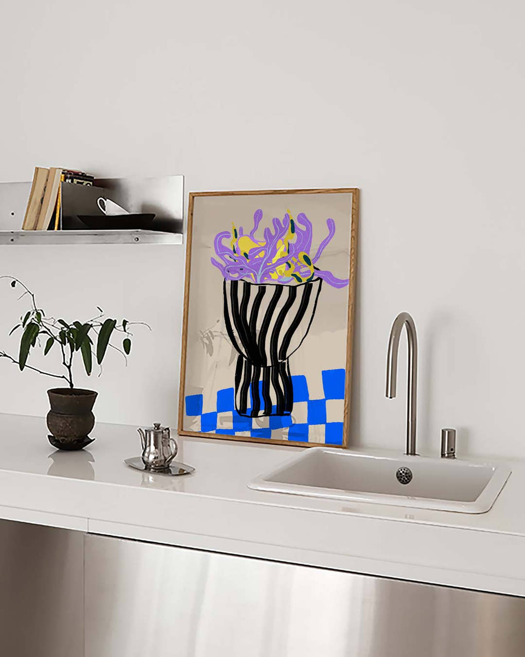 Colorful Abstrakte Vase Poster – Colorful Abstract Vase