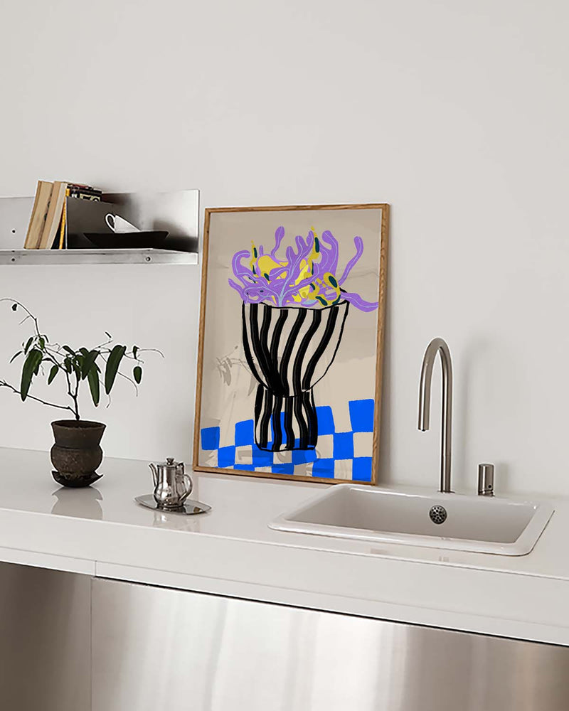 Colorful Abstrakte Vase Poster – Colorful Abstract Vase