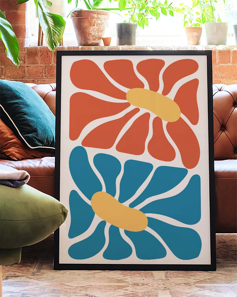 Colorful Flower Poster – Colorful Flower Composition