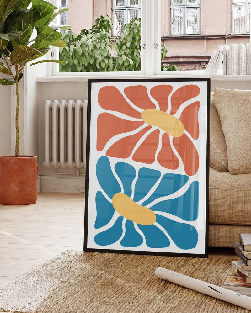 Colorful Flower Poster – Colorful Flower Composition