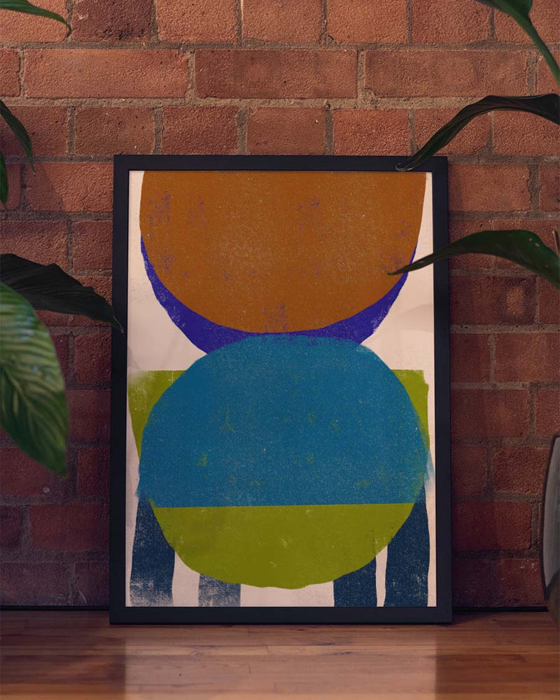 Geometrisches Farb Poster – Colorful Geometric Balance